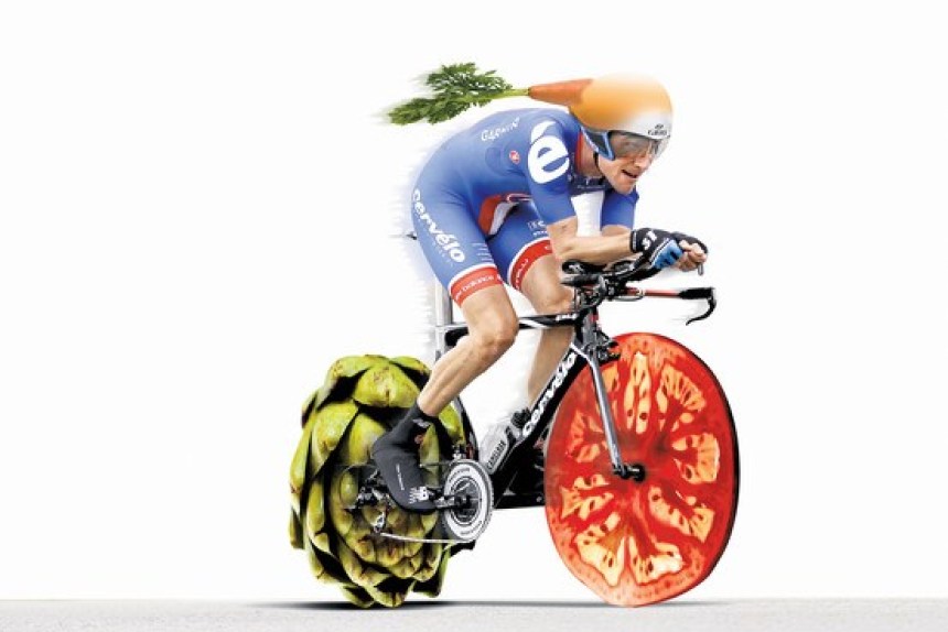 vegan vegetarian cyclist